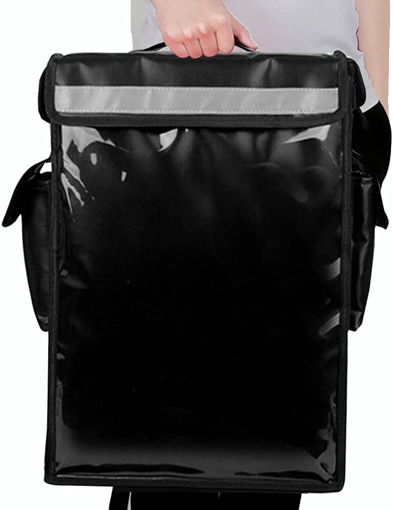 🔥 Crаzу Dеаlѕ Food Delivery Bag Insulated Backpack, Uber Eats Delivery Bag, Pizza Delivery Bag, Portable Cooler Commercial Thermal Warmer, Durable Camping Cold Hot Food Transport Reusable Grocery Bag with Divider