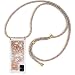 Produktbild Ptny Handykette kompatibel mit Samsung Galaxy A51 4G Smartphone Necklace Hülle mit Band, Schnur mit Case zum umhängen Stylische Kordel Kette, Kristallklare Handyhülle zum Umhängen in Regenbogenfarbe