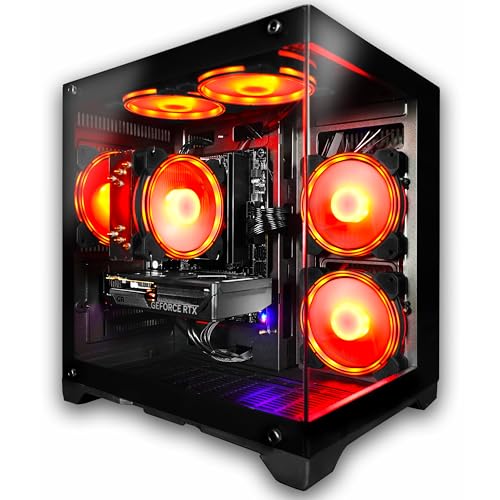 SAAV X8 2025 Gaming PC Tower Computer, AMD Ryzen 5