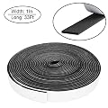 Foam Insulation Tape self Adhesive,Weather Stripping for Doors and Windows,Sound Proof soundproofing Door Seal,Weatherstrip,Cooling, Air Conditioning Seal Strip (1In x 1/8In x 33Ft, Black)