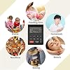 Runleader Digital Desktop Kitchen Timer,4 Countdown Timers & Stopwatchs with 12/24 Hours Clock Large Digits Alarm Reminder for Baking Cooking Homework Fitness(black-205)