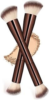 2 pinceles de contorno facial de doble punta,...