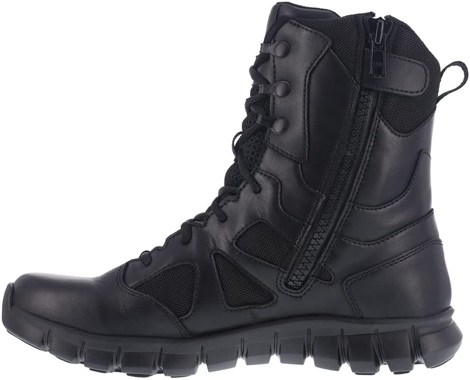 Reebok mens Sublite Cushion 8" Military Tactical Boot, Black, 11 Wide US