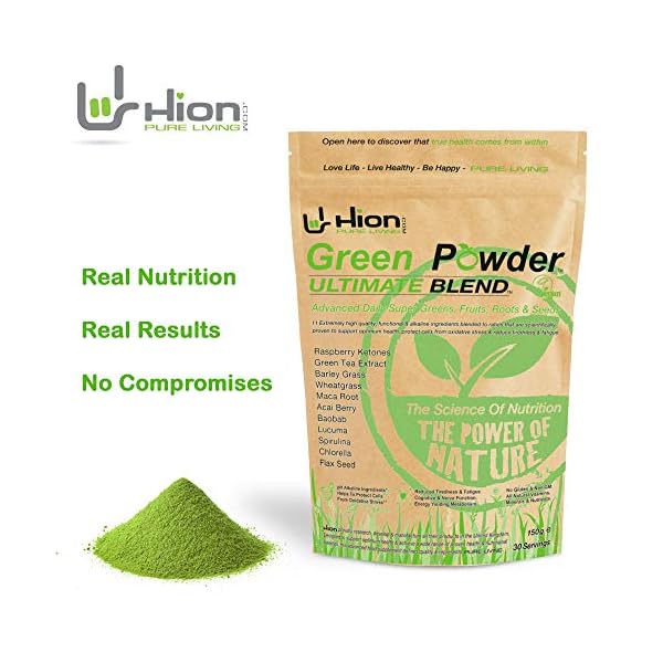 Hion Green Powder ULTIMATE BLEND THE UKs 1 Super Greens Powder