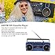 Kassetten Boombox, Retro Blueooth Boombox mit USB, SD und 3,5 Mm AUX Eingang, AM FM SW Kassettenspieler und Recorder (Blue)