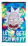 Calhoun Rick and Morty Indoor Wall Banner (30' by 50') (Get Schwifty)