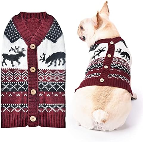 SKXEO Sudaderas para perros navideños con capucha Cover