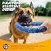 FUSOTO Dog Ring Toy, Indestructible Flying Discs for Throwing Catching, Water Floating Dog Training Ring for Medium Large Breeds (Blue - φ9 inches)