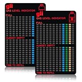 NIRJIK 2 indicadores magnéticos de nivel de botella de gas, compatibles con propano y butano, indicador de gas reutilizable para barbacoa, camping, autocaravana y actividades al aire libre