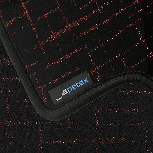 Tapis de voiture arrière rouge de qualité supérieure PETEX tapis de sol moderne auto