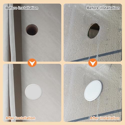 Panel de acceso de aluminio con apertura de botón a presión para techos 6