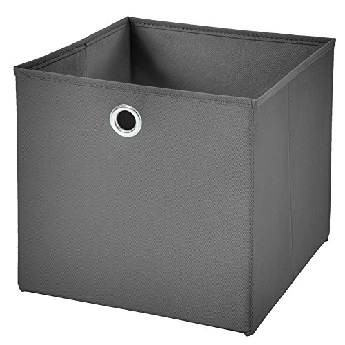 1 Stück Faltbox Dunkelgrau 28 x 28 x 28 cm Aufbewahrungsbox faltbar