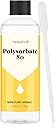 6 oz Polysorbate 80 for Bath Bombs, Premium Polysorbate 80 (Sorbitan Oleate) Liquid, 100% Pure, Cosmetics Grade, Gentle on Skin, Suitable for Making Lotions