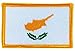 Produktbild Aufnäher Patch Flagge Zyperns zum Aufbügeln, bestickt, Zypern befindet sich ein Anstecker backpack