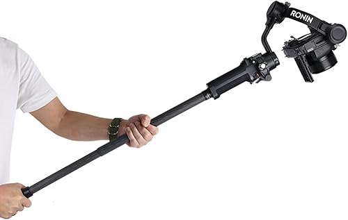 SUNWAYFOTO SEP-26 - Poste de extensión de cardán de 24.8 in, tubo de fibra de carbono de 1.024 in, 2 secciones, varilla universal para trípode y