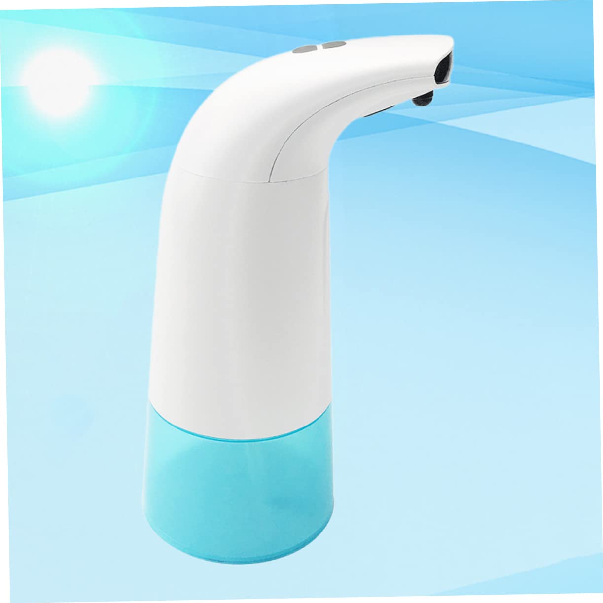 Mipcase Dispenser di Sapone Automatico a Schiuma, Sensore, Bianco, in Abs, per Bagno e Casa, a Basso Consumo Energetico