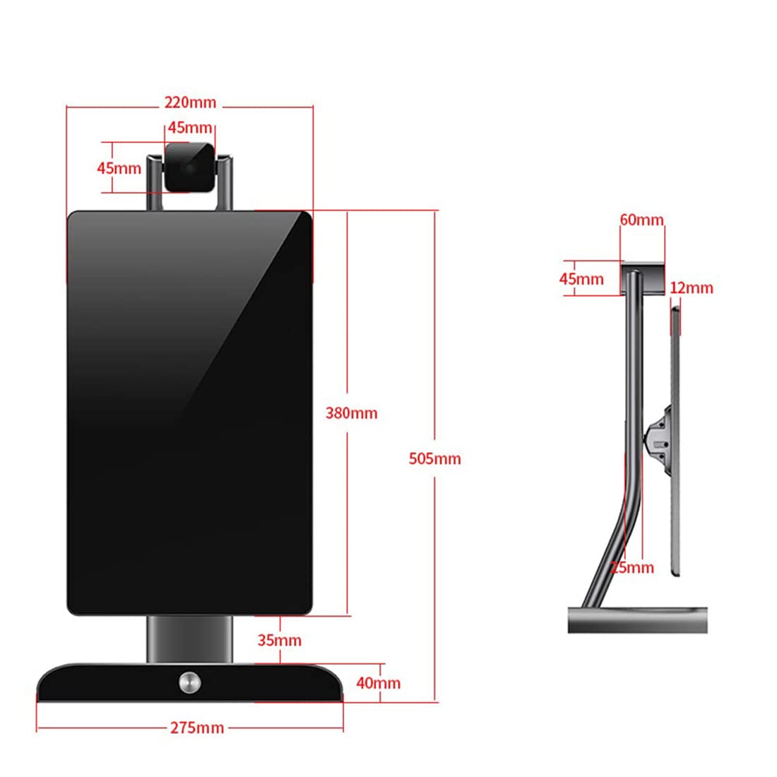 Attrezzatura per lo streaming live di trasmissione live intelligente da 15,6 pollici, macchina per cabina fotografica, tocco verticale interattivo, touch screen con display LCD, per giochi, studio fot