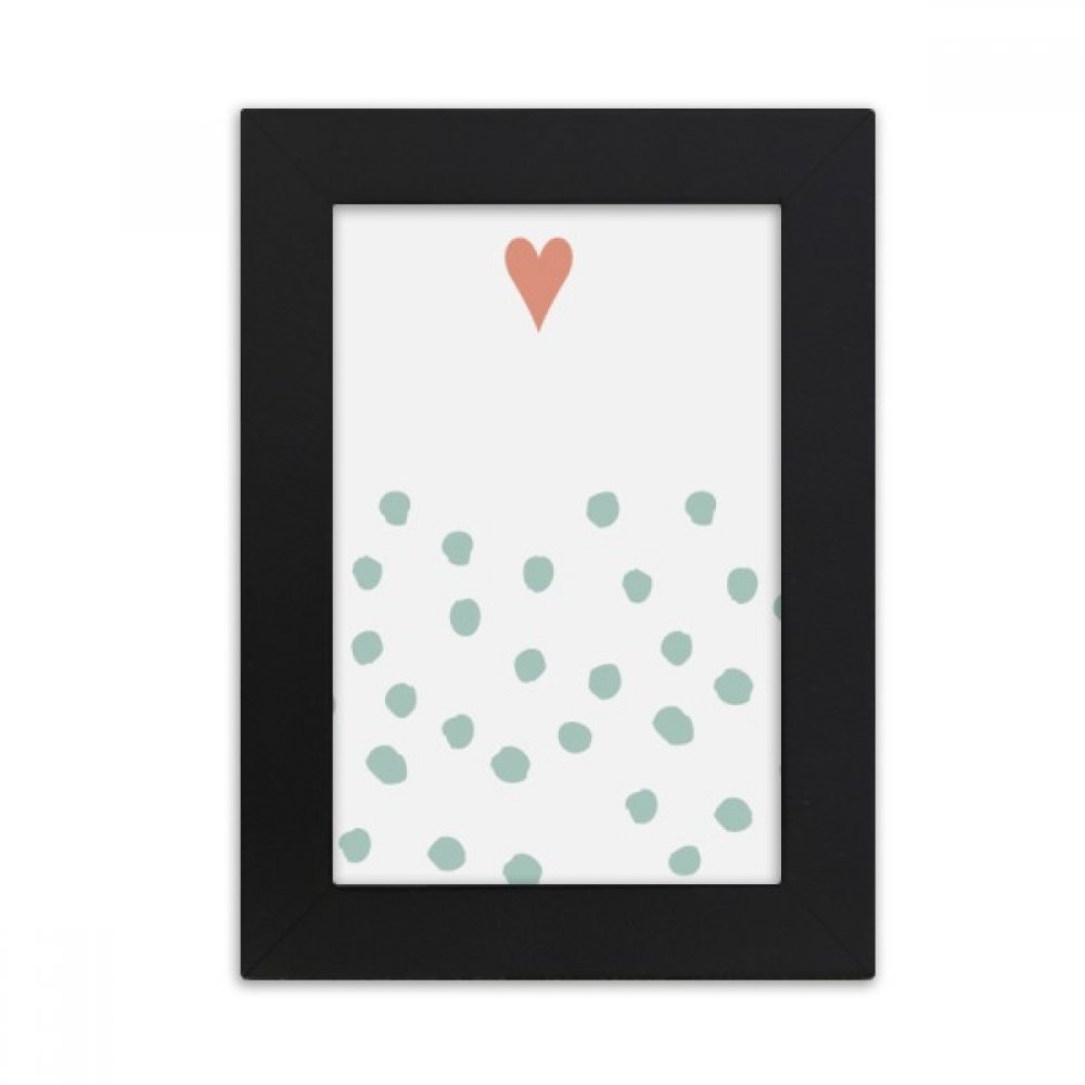 Cadre photo noir 5x7 pouces DIYthinker pour bureau avec motif plantes d'amour résumé