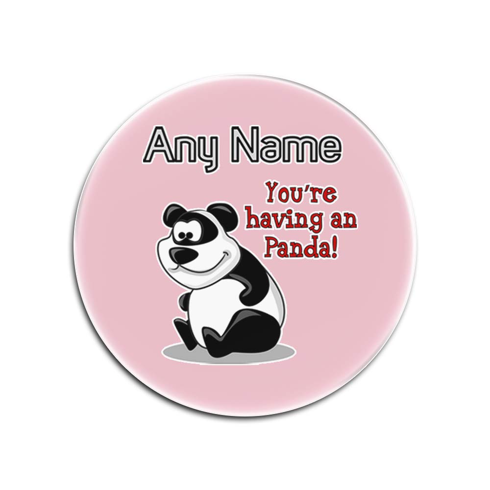 Dessous-de-verre en bambou design panda set de table verre rose round protection meubles