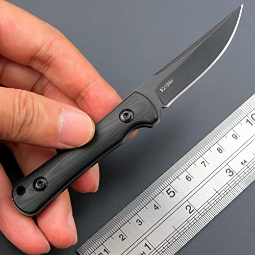 Ccanku C1296 Fixed Blade Knife Neck Knife,9Cr18Mov Blade G10 Handle Edc Tool Knifes With Kydex Sheath For Outdoor, Camping, Hiking, Fishing,Hunting(Black) … … #TOP5