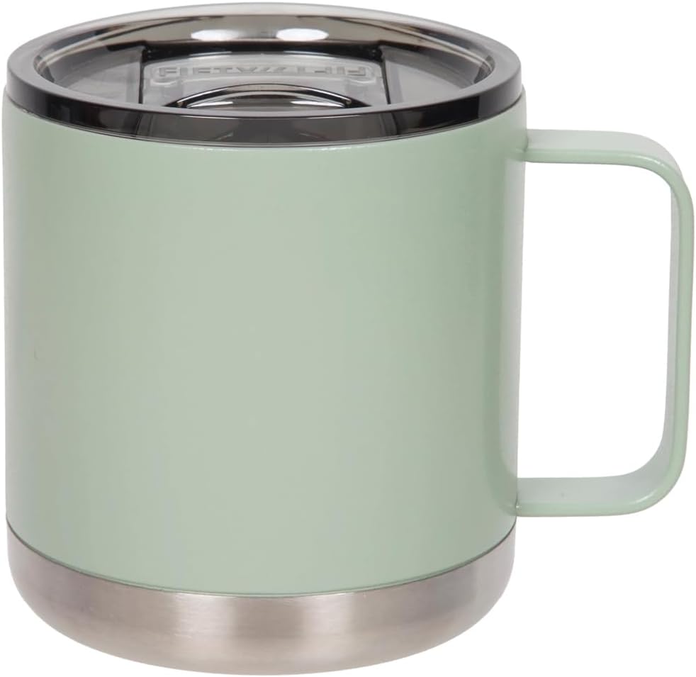 FIFTY/FIFTY 15oz - Brick Red Speckled Camp Mug with Slide Lid