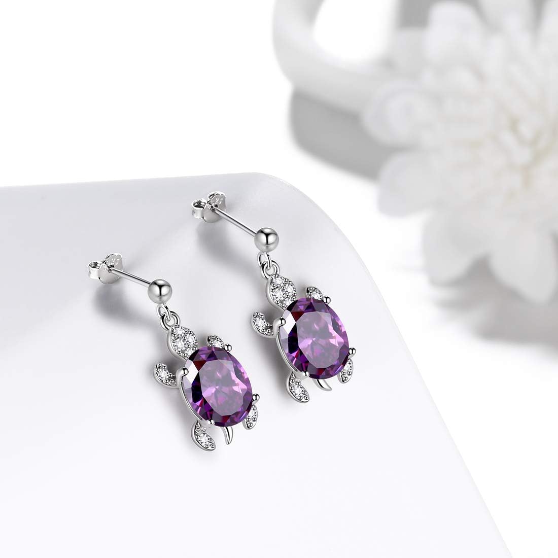 Aurora Tears Tutrle Jewelry 925 Sterling Silver Women Sea Animal Turtle Necklace/Earring/Ring/Bracelet Crystal Cubic Zirconia Jewelry