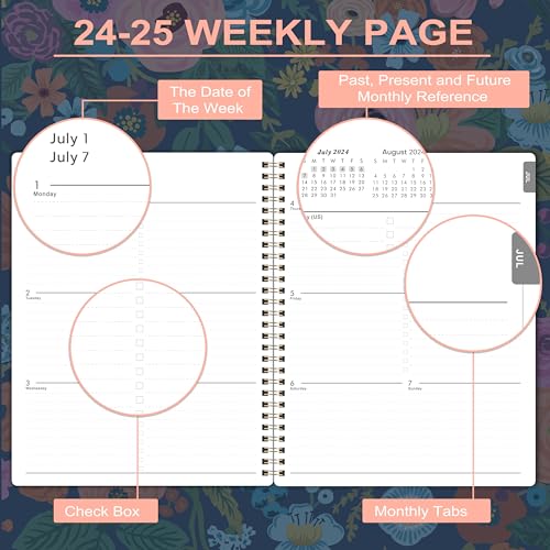 Planner 2024-2025 - Academic Planner 2024-2025, Jul. 2024 - Jun. 2025, 8\" x 10\" 2024-2025 Planner Weekly and Monthly with Functional Pages