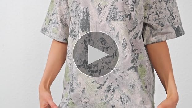 Ziesexy Camo Shirt Women Oversized Short Sleeve T-Shirts