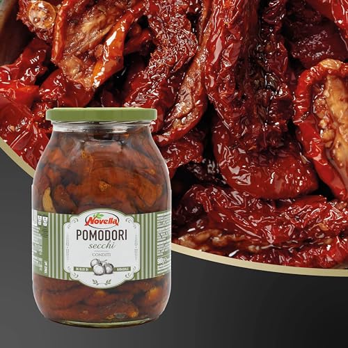 Novella POMODORONE - Italienische halb-getrocknete Tomaten in Sonnenblumenöl - 950g - eingelegt – Bild 3