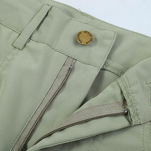 Lainuyoah Calça feminina de perna larga, comprimento pequeno, de linho, shorts atléticos, de secagem