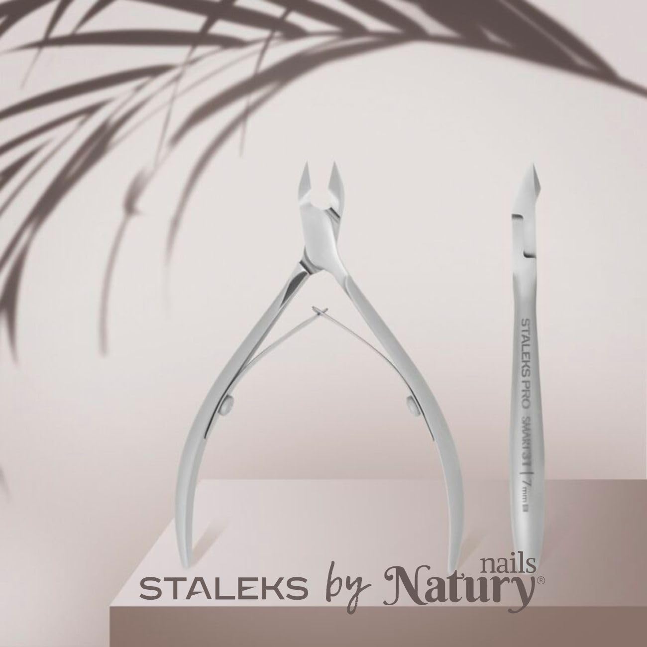 STALEKS PRO by Natury Nails Pinza professionale per cuticole 7 mm. Acciaio inossidabile. (Smart 31-7mm)