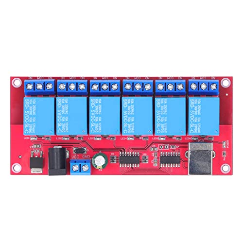 Módulo Relé USB 6 Canales para solucionar fallos de control inalámbrico en 24V