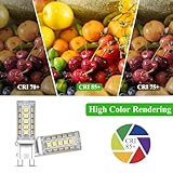 G9 LED Light Bulbs Cool White 4W, 6000K, No Flicker, AC 220-240V, Equivalent 40W G9 Halogen Bulbs, Non-Dimmable, 6 Pack - Image 6