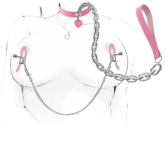 BDSM Bondage Sex Restraints Bondage Restraints BDSM Kit Nipple Clamps with Bondage Collar Sex Leash BDSM Sex Toys
