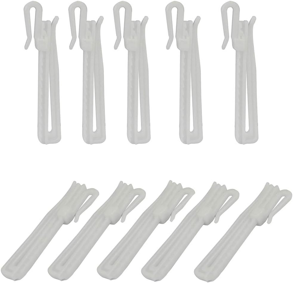 カーテンフック調整式プラスチッククリップ円形シャワーカーテンリング プラスチックカーテンoリング調節可能なバスルームフック バスルームのシャワールームで簡単にスライド防錆カーテンフック 30個の調節フック Faz Co Zm