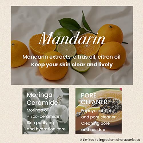 Heimish All Clean Balm Mandarin - 4.0 Fl Oz/120Ml - Transforming Cleansing Balm To Oil And Milk - Removes Waterproof Makeup, Blackheads, Sebum - Mild Cleansing - Refreshing Citrus Scent - Natural Color - Vegan - Korean Skincare #TOP7