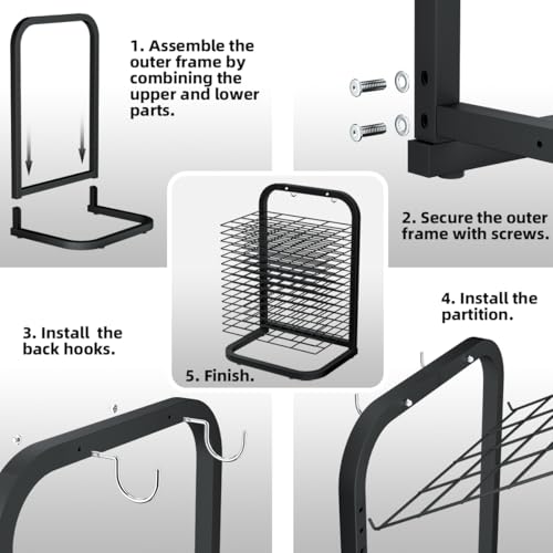 Image of INNOVART 15 Shelves Art Drying Rack for Classroom Club Painting Crafts, Metal Desktop Drying Rack for Art, Black Painting Drying & Artwork Storage Racks for Home, Classroom, Studio, Craft Room