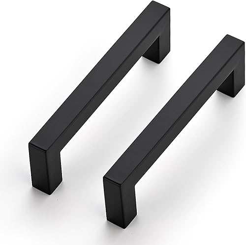 Miniatura 14 de JOY DECOR - Paquete de 2 manijas de gabinete negras, tiradores de cajón de 2 pulgadas, con un solo agujero, para cajones de alacena Negro