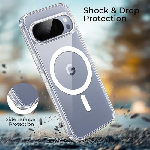 Image of A rtistque Clear Back Cover Case for Google Pixel 10 / Pixel 10 Pro 5G | Compatible with Mag-Safe | Premium Cover | Shockproof Bumper | Protective Design | Google Pixel 10 Back Cover - Transparent