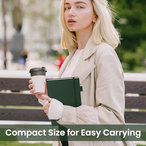 Lined-Journal-Notebook-for-Women-Men-Hardcover-Leather-Journal-for-writing-A5-College-Ruled-Notebook-for-Work-Note-Taking-Perfect-for-Office-School-Home-Supplies-160-Pages-Dark-Green