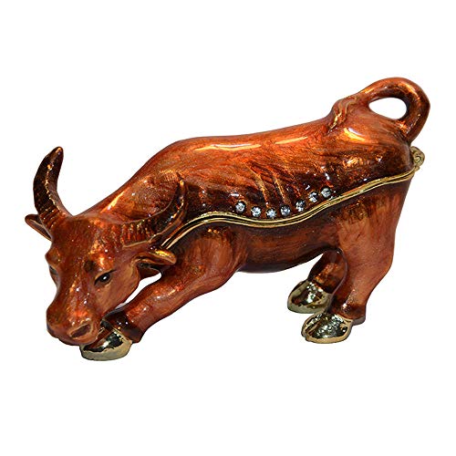 Boîte de rangement d'animaux de vache pour sublimer un salon rétro en métal