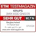 Krups 3MIX 6000 Handmixer, 600 W, präzise Kontrolle, Soft-Touch-Griff, langes Kabel, praktischer Geschwindigkeitsregler, Handrührgerät inkl. Quirle und Knethaken, Schwarz, GN6028
