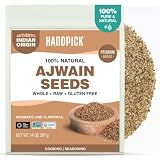 HANDPICK Ajwain Seeds (397g/14oz) Whole Carom Seeds | Vegan, Gluten free, Non GMO | Raw Carom Bishops, Indian...