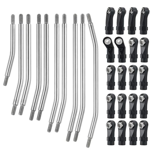 Kit maillons SCX10 anti-casse en acier inoxydable pour réparer suspension crawler 1/10