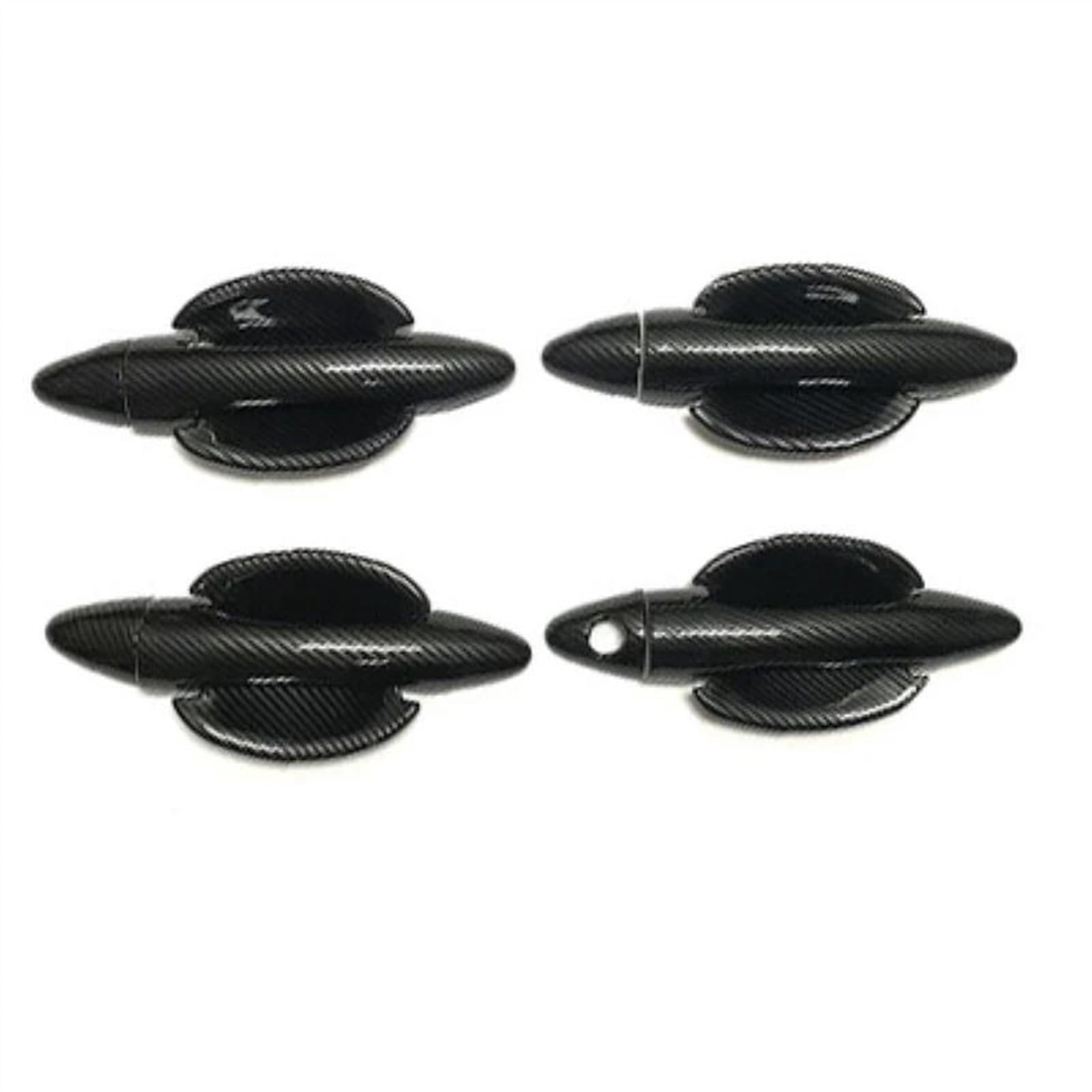 Slimes Carbon 4 Abs Carbon Fiber Car External Side Door Handle Bowl Catch Cover Protection Trim For Hyundai Ix35 2010-2017 Protection(Carbon 4)