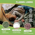 KingCamp Sleeping Bag for Adults, Extra Wide Flannel Sleeping Bag for Camping Backpacking, Warm & Cold Weather, Big and Tall, Lightweight, XL Size - Image 3