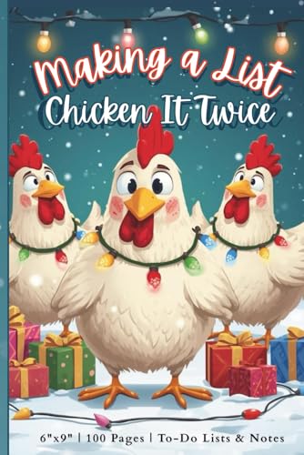 Making a List Chicken it Twice: Holiday To-Do Lists, Daily Checklist & Notes | Festive Christmas Notepad for Gifts, Planning & Organization image 2