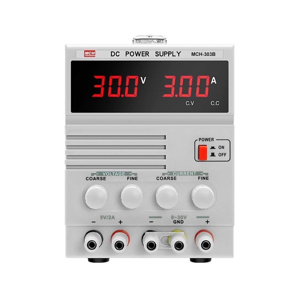 Fuente de alimentación lineal MCH 303B Ajustable de 30 V 3 A CC para reparación de teléfonos móviles y portátiles con pantalla Digital Equipo de Laboratorio electrónico (220 V)