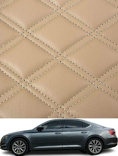 Image of Minansh Foot Mats /Floor Mats Compatible with Suzuki Ciaz 7D Luxury Leather Washable Car Floor Mat (Beige)