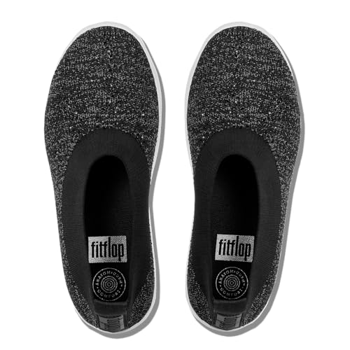 FitFlop Women's Crystal Uberknit Ballerina Ballet Flat3